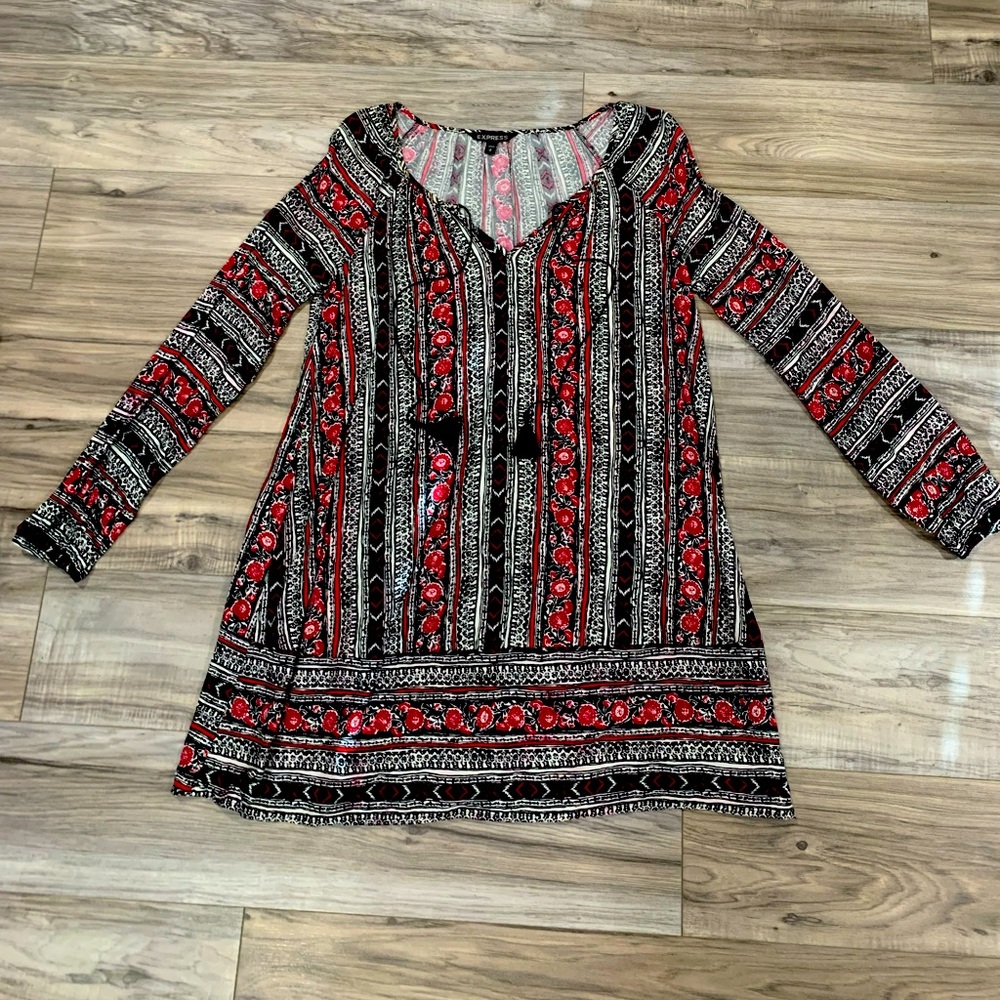 A express printed dress